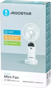 Miniwentylator ręczny ładowany z USB z odłączaną podstawą. 6