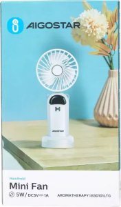 Miniwentylator ręczny ładowany z USB z odłączaną podstawą. 7