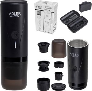 Ekspres na kapsułki Adler Przenośny elektryczny ekspres ciśnieniowy do kawy - 20 bar - USB  (AD 4400) 2