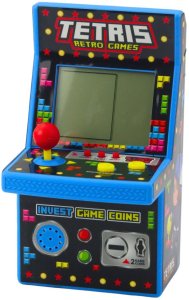 Mini Automat Do Gry Tetris Retro 49 Gier 1676 Poziomów Niebieski LEAN Toys 2