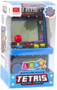 Mini Automat Do Gry Tetris Retro 49 Gier 1676 Poziomów Niebieski LEAN Toys 3