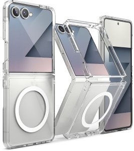 Etui do Galaxy Z Flip 7 Magsafe Ringke Fusion, przezroczyste 1