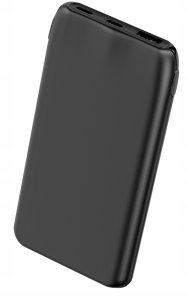 PLATINET POWER BANK 10000 mAh 3,7V 37Wh 12W 2x USB-C 1x USB-A BLACK [46031] 2