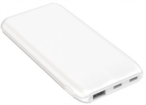 PLATINET POWER BANK 10000 mAh 3,7V 37Wh 12W 2x USB-C 1x USB-A WHITE [46079] 1