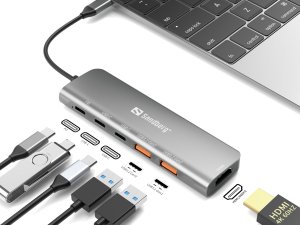 SANDBERG USB-C Dock HDMI + 2xUSB-A + 2xUSB-C + PD100W 2
