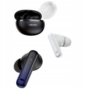 Słuchawki Usams Słuchawki Bluetooth USAMS Echo* E02 TWS ANC+ENC bezprzewodowe czarny 5
