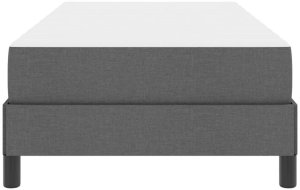 vidaXL Łóżko sprężynowe Inny ciemno szary 80 x 200 cm tkanina 7