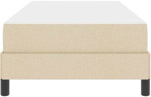 vidaXL Łóżko sprężynowe Inny Kremowy 80 x 200 cm tkanina 7