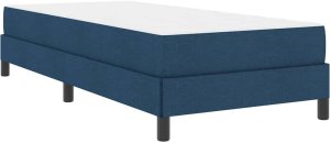 vidaXL Łóżko sprężynowe Inny Niebieski 80 x 200 cm tkanina 2
