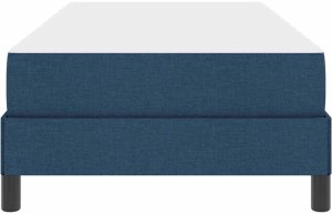 vidaXL Łóżko sprężynowe Inny Niebieski 100 x 200 cm tkanina 7