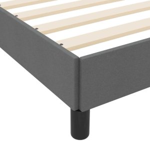 vidaXL Łóżko sprężynowe Inny ciemno szary 90 x 190 cm tkanina 10