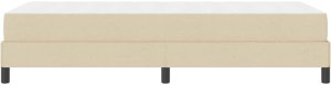 vidaXL Łóżko sprężynowe Inny Kremowy 100 x 200 cm tkanina 8
