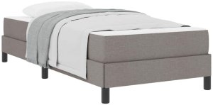 vidaXL Łóżko sprężynowe Inny Ciemnoszary 80 x 200 cm tkanina 3