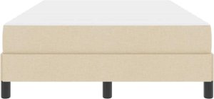 vidaXL Łóżko sprężynowe Inny Kremowy 120 x 200 cm tkanina 7
