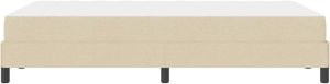 vidaXL Łóżko sprężynowe Inny Kremowy 120 x 200 cm tkanina 8