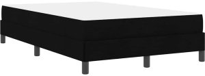 vidaXL Łóżko sprężynowe Inny Czarny 120 x 200 cm tkanina 9