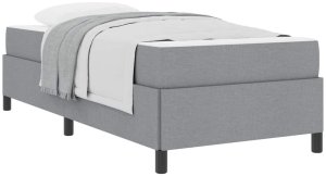 vidaXL Łóżko sprężynowe Jasnoszary, Czarny 100 x 200 cm 3