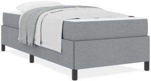 vidaXL Łóżko sprężynowe Jasnoszary, Czarny 100 x 200 cm 4