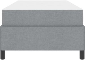 vidaXL Łóżko sprężynowe Jasnoszary, Czarny 100 x 200 cm 7