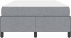 vidaXL Łóżko sprężynowe Jasnoszary, Czarny 120 x 190 cm 7