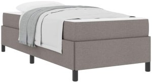 vidaXL Łóżko sprężynowe Taupe, Czarny 100 x 200 cm 3