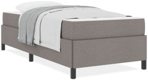 vidaXL Łóżko sprężynowe Taupe, Czarny 100 x 200 cm 4