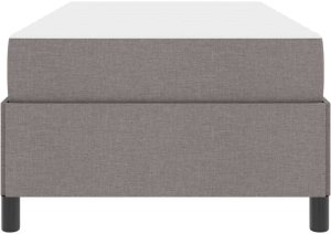 vidaXL Łóżko sprężynowe Taupe, Czarny 100 x 200 cm 7