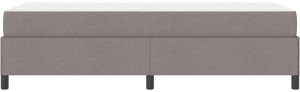 vidaXL Łóżko sprężynowe Taupe, Czarny 100 x 200 cm 8