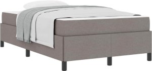 vidaXL Łóżko sprężynowe Taupe, Czarny 120 x 190 cm 3