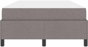 vidaXL Łóżko sprężynowe Taupe, Czarny 120 x 190 cm 7