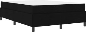 vidaXL Łóżko sprężynowe Czarny, Czarny 160 x 200 cm 2