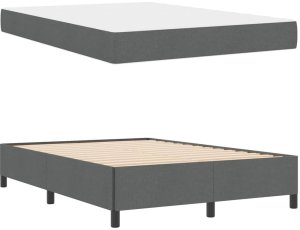 vidaXL Łóżko sprężynowe Ciemnoszary, Czarny 160 x 200 cm 6