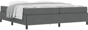 vidaXL Łóżko sprężynowe Ciemnoszary, Czarny 200 x 200 cm 3