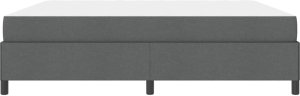 vidaXL Łóżko sprężynowe Ciemnoszary, Czarny 200 x 200 cm 8