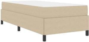 vidaXL Ramka łóżka Jasnozielono-szary 100 x 200 cm Tkanina sztruksowa 2