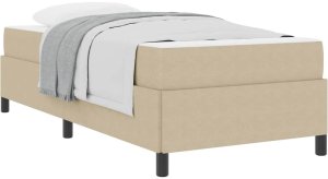 vidaXL Ramka łóżka Jasnozielono-szary 100 x 200 cm Tkanina sztruksowa 3