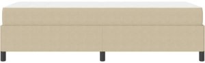 vidaXL Ramka łóżka Jasnozielono-szary 100 x 200 cm Tkanina sztruksowa 8
