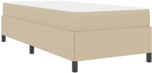 vidaXL Ramka łóżka Jasnozielono-szary 100 x 200 cm Tkanina sztruksowa 9