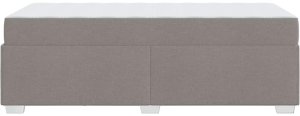 vidaXL Ramka łóżka Inny Ciemnoszary 90 x 190 cm tkanina 8