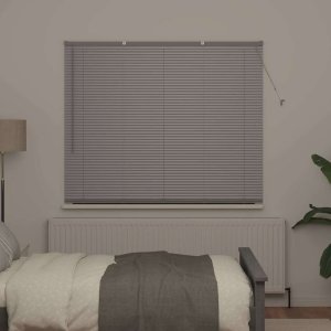 vidaXL Roleta Okienna z zasłonami Inny Srebrny 160 x 175 cm Aluminium 3