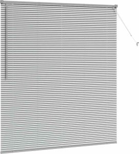vidaXL Roleta Okienna z zasłonami Inny Srebrny 160 x 175 cm Aluminium 5
