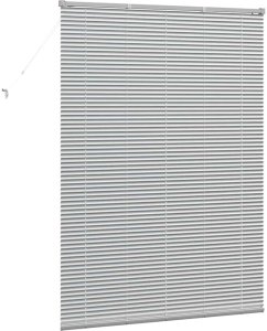 vidaXL Roleta Okienna z zasłonami Inny Srebrny 135 x 175 cm Aluminium 7