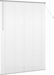 vidaXL Roleta Okienna z zasłonami Inny Srebrny 160 x 220 cm Aluminium 6