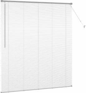 vidaXL Roleta Okienna z zasłonami Inny Srebrny 80 x 130 cm Aluminium 6