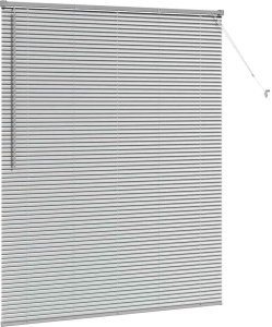 vidaXL Roleta Okienna z zasłonami Inny Srebrny 80 x 130 cm Aluminium 5