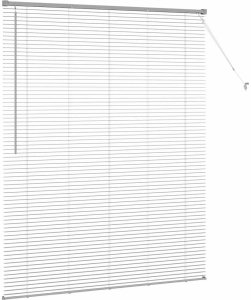 vidaXL Roleta Okienna z zasłonami Inny Srebrny 80 x 130 cm Aluminium 6
