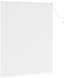 vidaXL Roleta Okienna z zasłonami Inny Biały 80 x 130 cm Aluminium 5