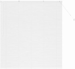 vidaXL Roleta Okienna z zasłonami Inny Biały 80 x 130 cm Aluminium 2