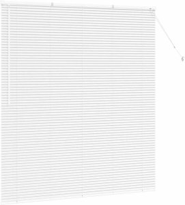 vidaXL Roleta Okienna z zasłonami Inny Biały 80 x 130 cm Aluminium 5