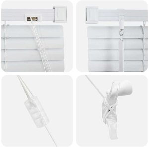 vidaXL Roleta Okienna z zasłonami Inny Biały 80 x 130 cm Aluminium 8